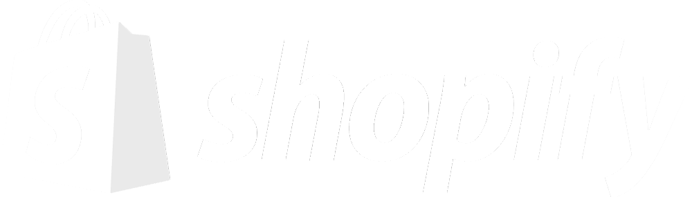 Shopify Logo in Weiß